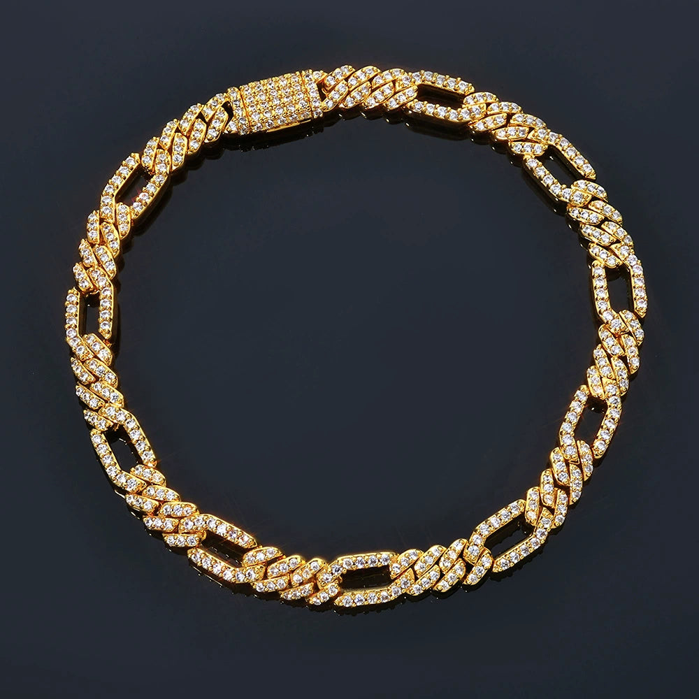 7mm Round Moissanite Cuban Chain