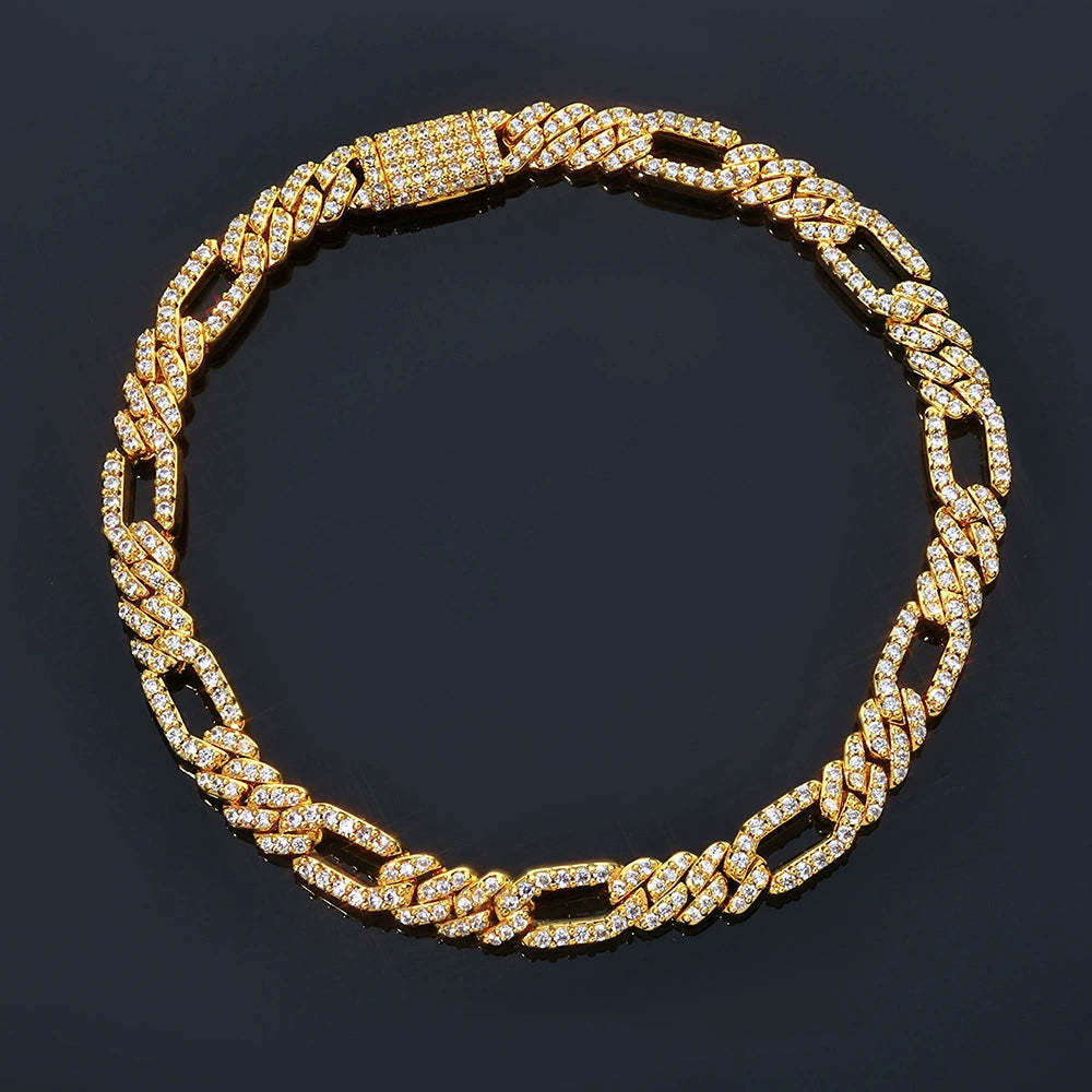 7mm Round Moissanite Cuban Chain