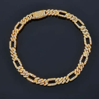 7mm Round Moissanite Cuban Chain