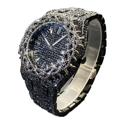 Moissanite Paved Thorn Design Watch