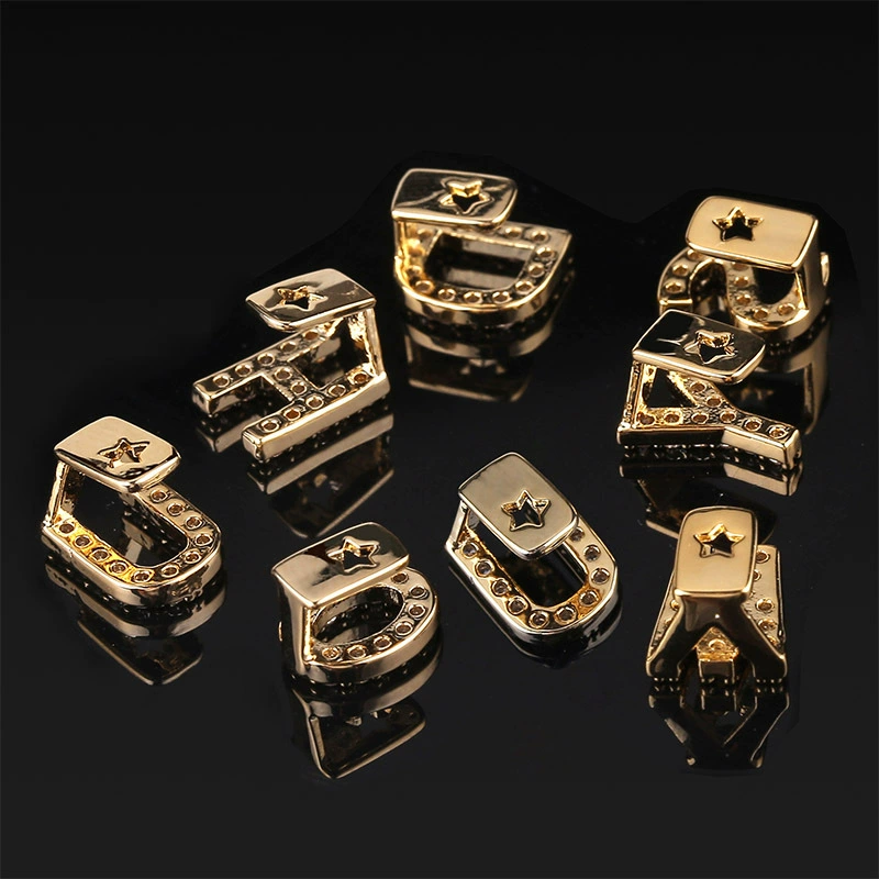 Custom Moissanite A-Z Letter Grillz