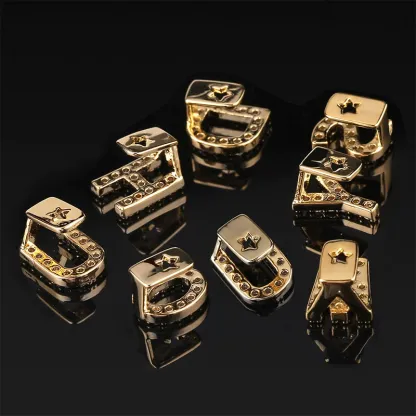Custom Moissanite A-Z Letter Grillz