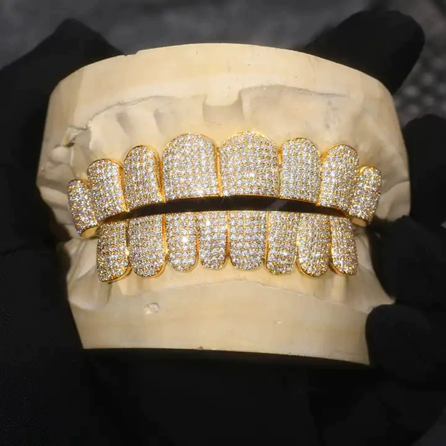 Moissanite Exaggerated Rap Prop Grillz