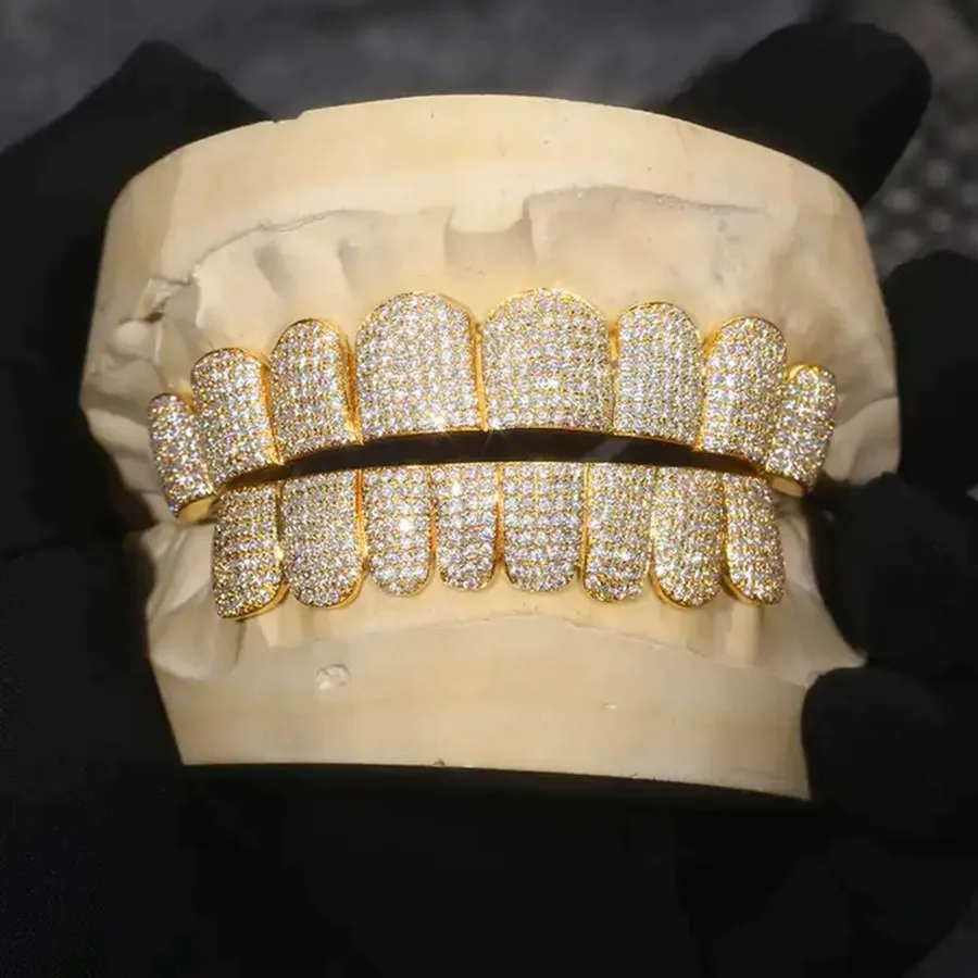 Moissanite Exaggerated Rap Prop Grillz
