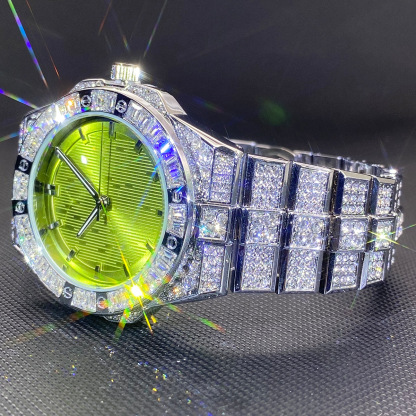 Stylish Fully Paved Moissanite Watch