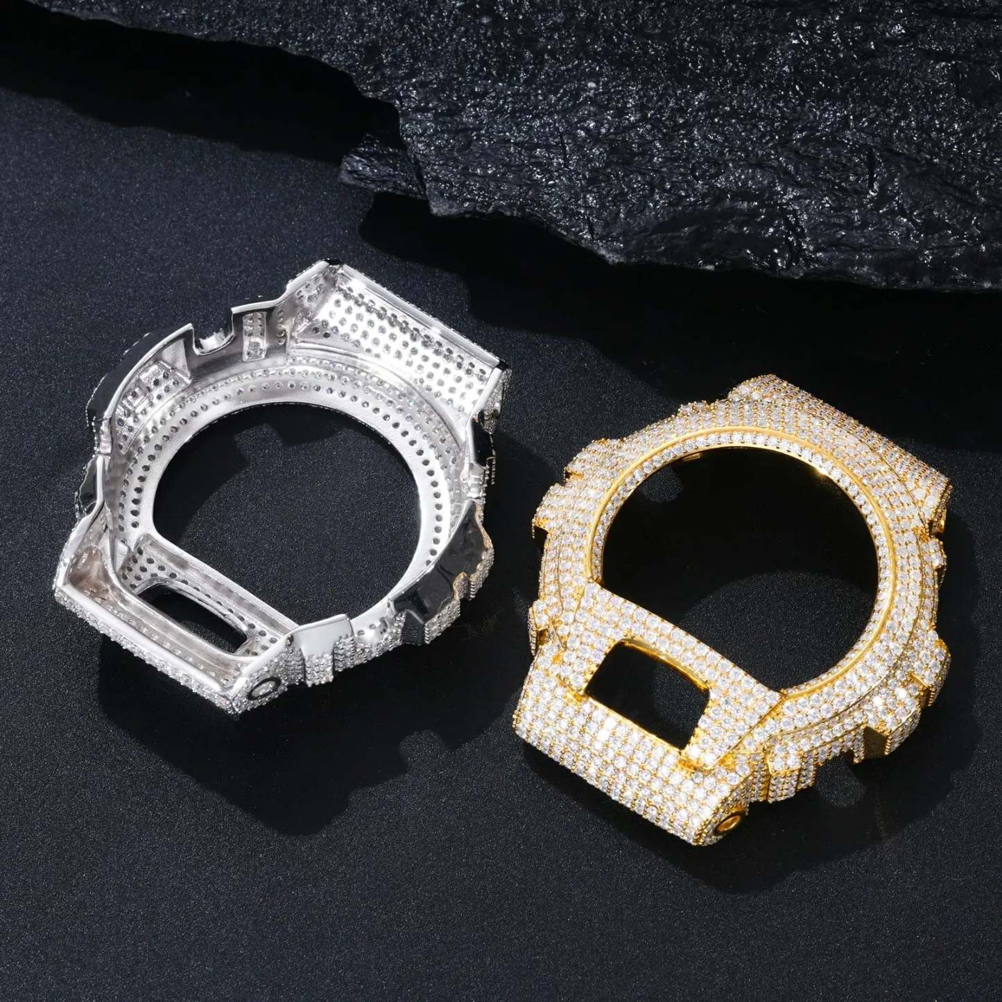 Moissanite Iced Out Bezel For DW6900RL-1AC Watch