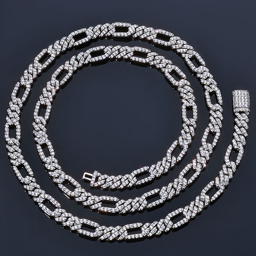 7mm Round Moissanite Cuban Chain