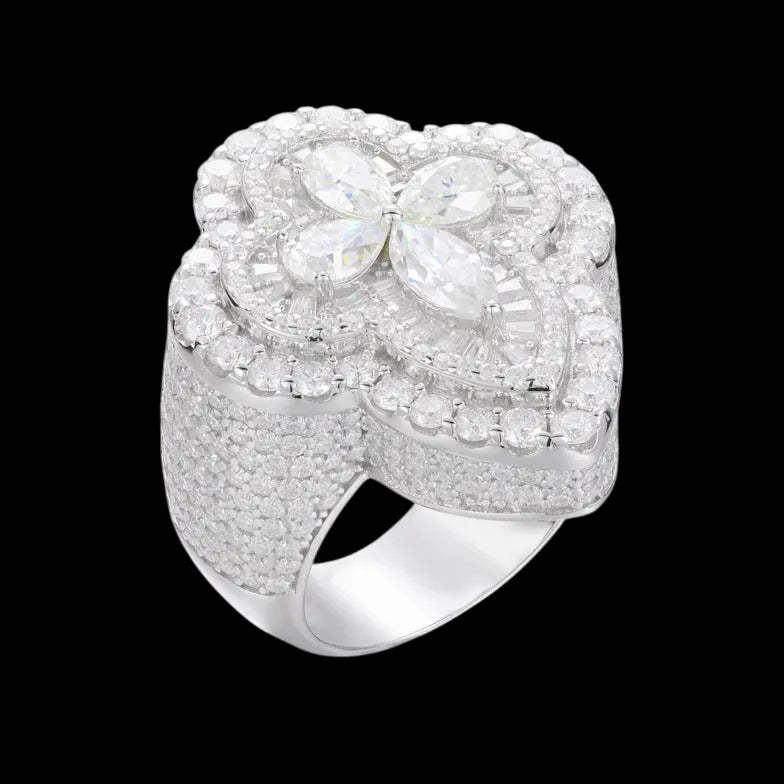 Moissanite Luxury Shaped Clovers Ring