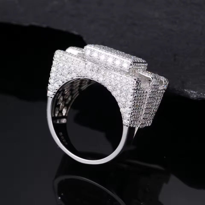 Moissanite Creative Square Ring