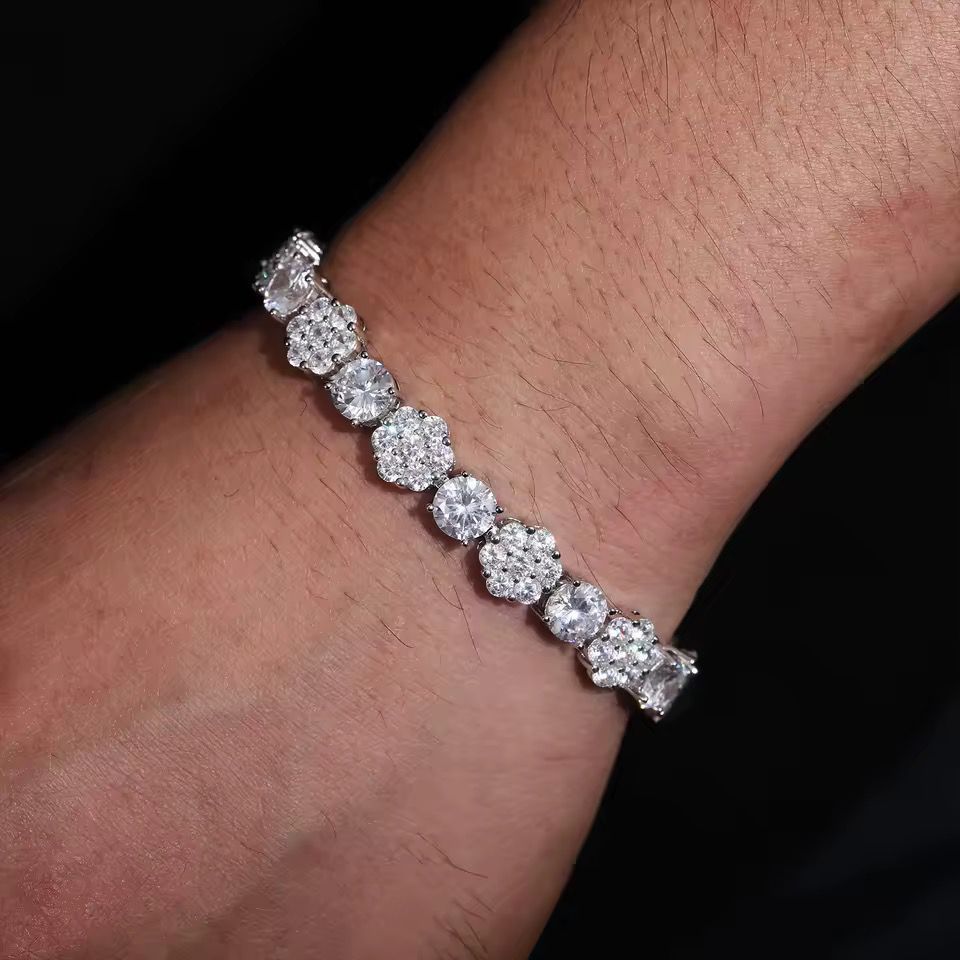 10mm S925 Moissanite Tennis Bracelet