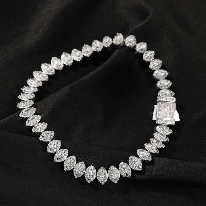 8mm Moissanite Marquise Bracelet