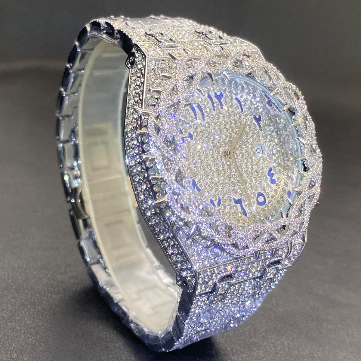 Iced Out Thorn Crown Men Watch 