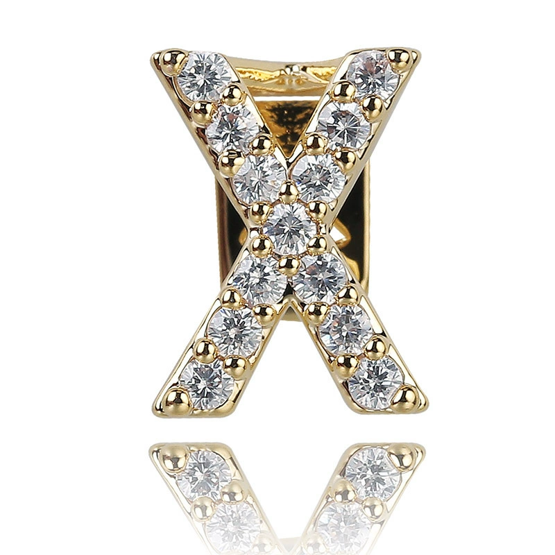 Custom Moissanite A-Z Letter Grillz