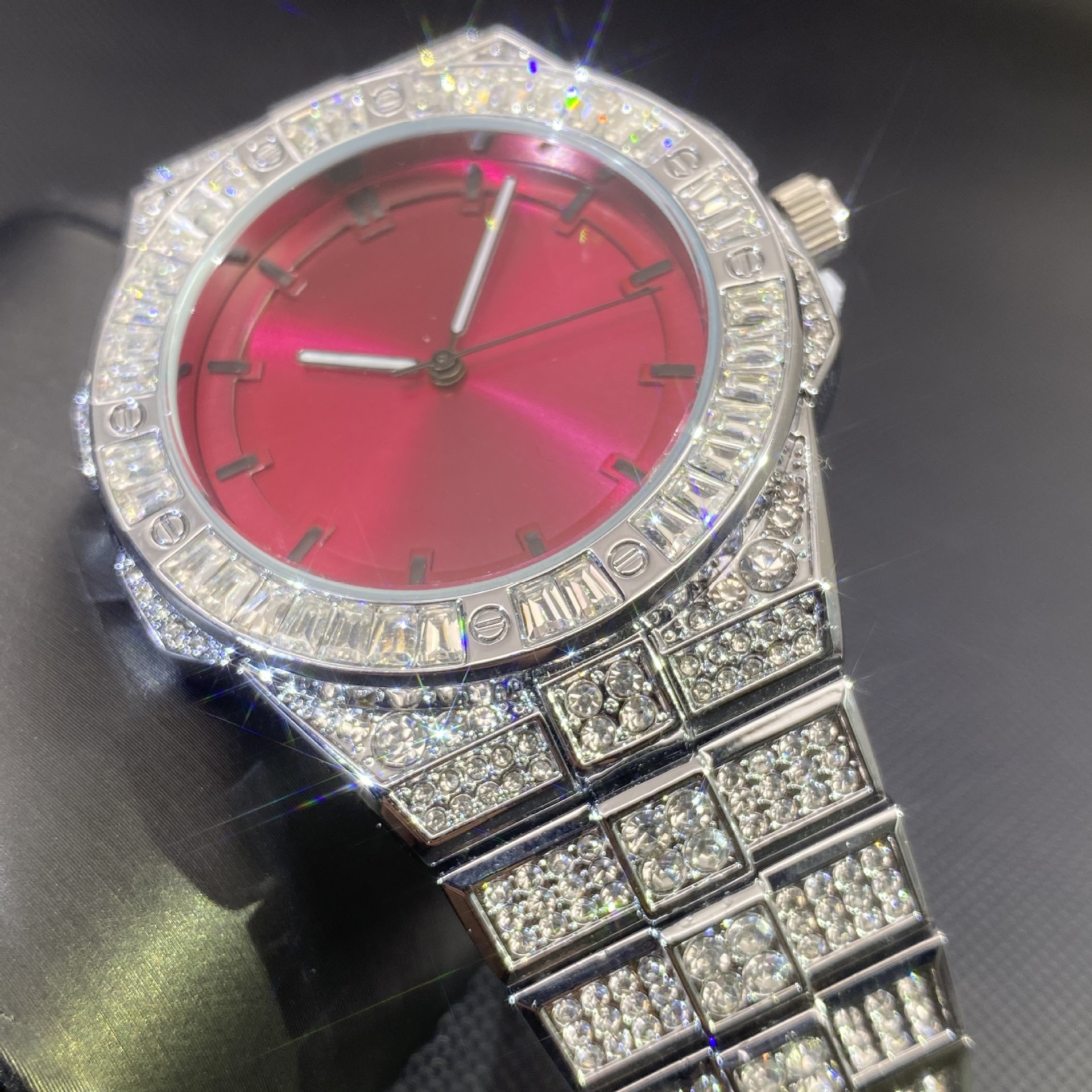 Stylish Fully Paved Moissanite Watch