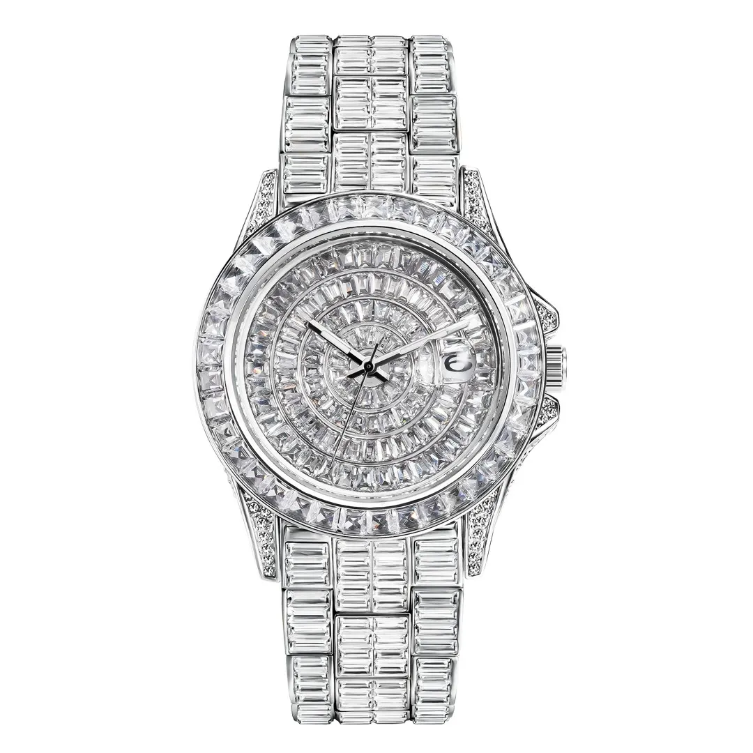 Moissanite Stylish Watch Fully Set
