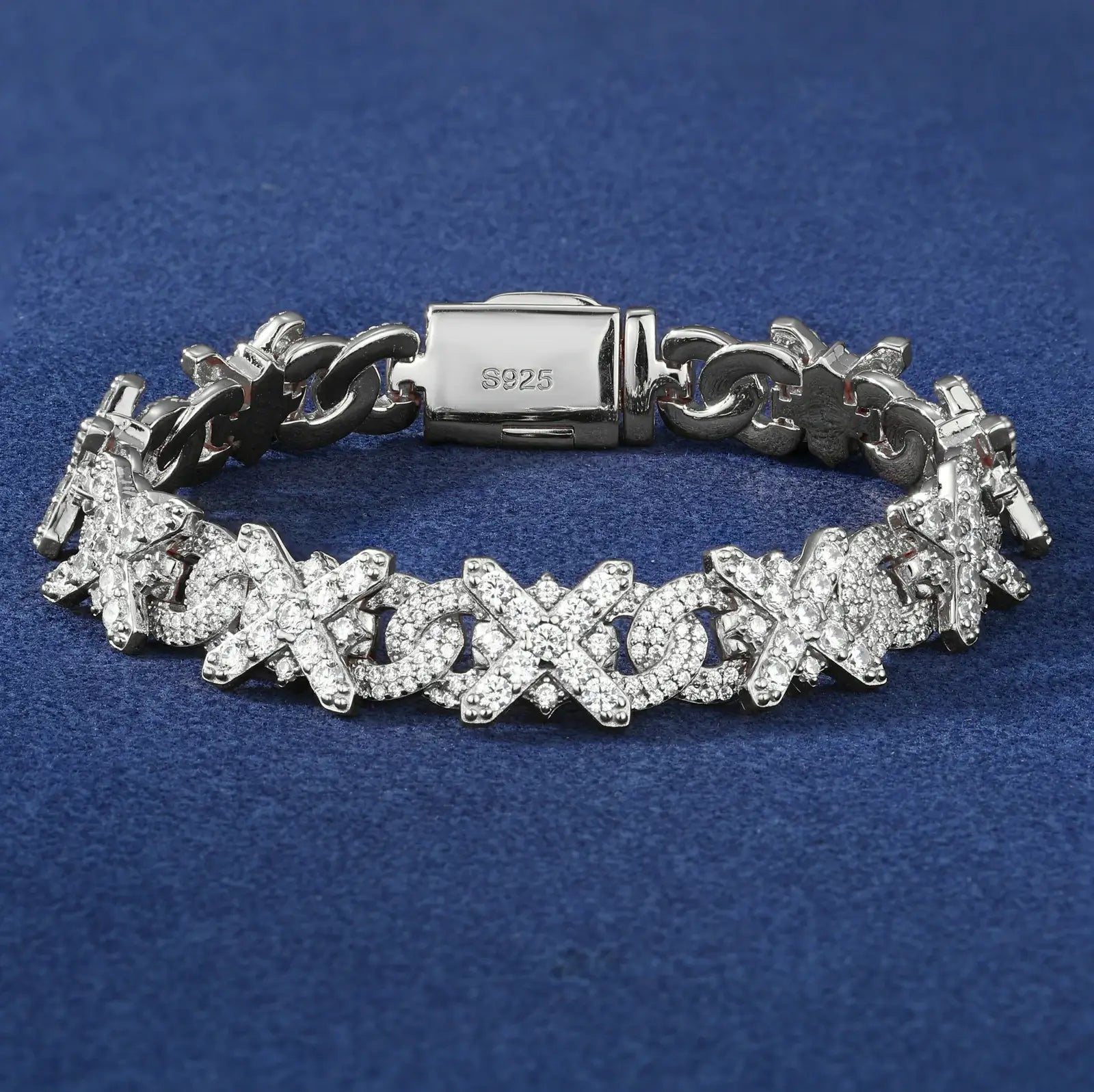 11MM Moissanite X Infinity Loop Bracelet