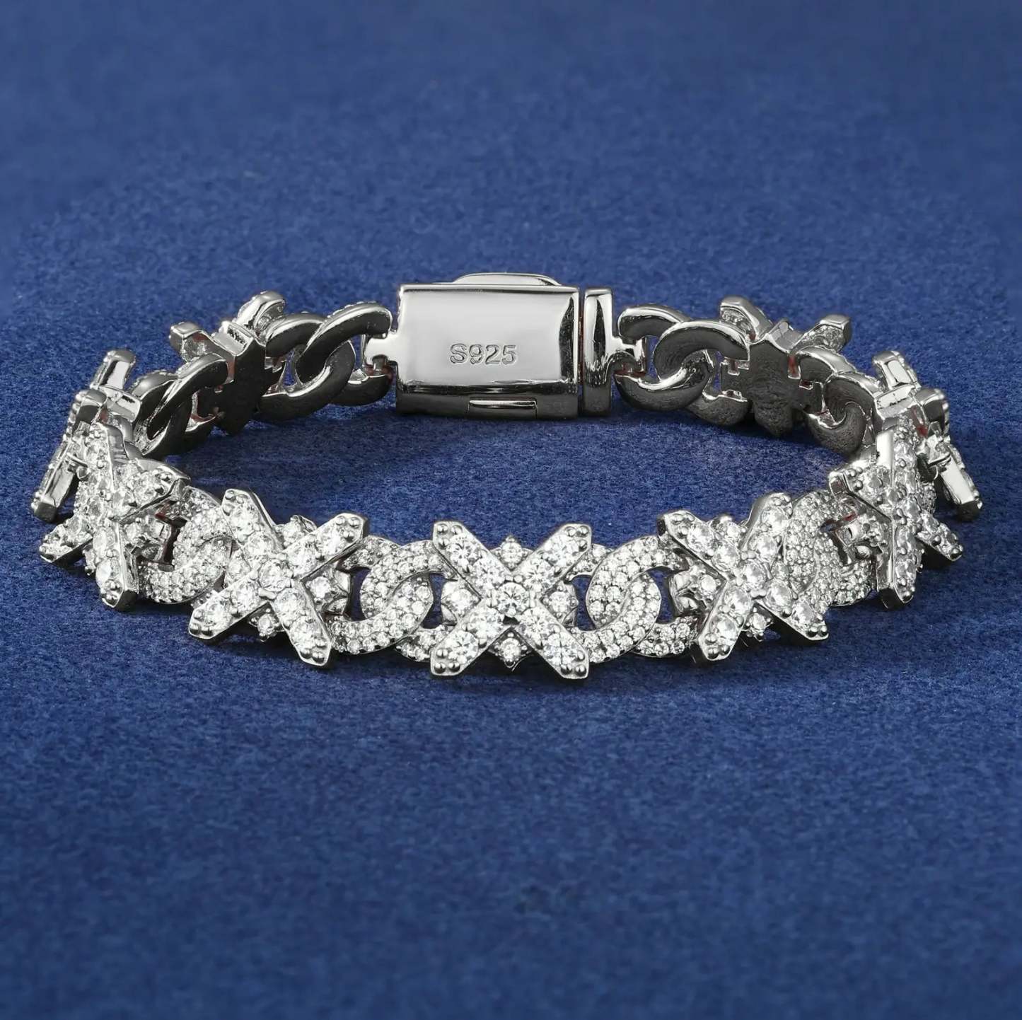11MM Moissanite X Infinity Loop Bracelet