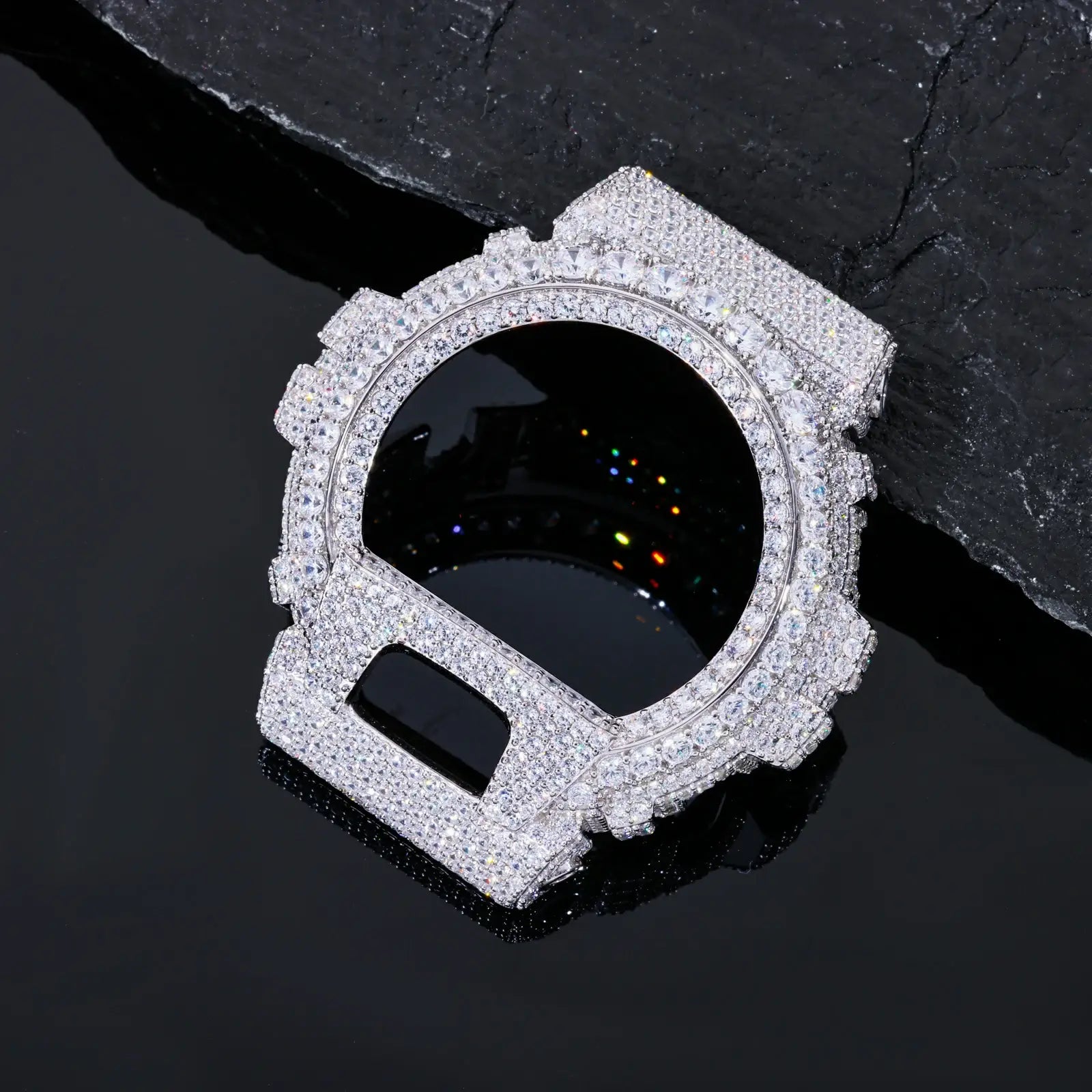 Iced Out Moissanite Shell DW6900RL-1AC