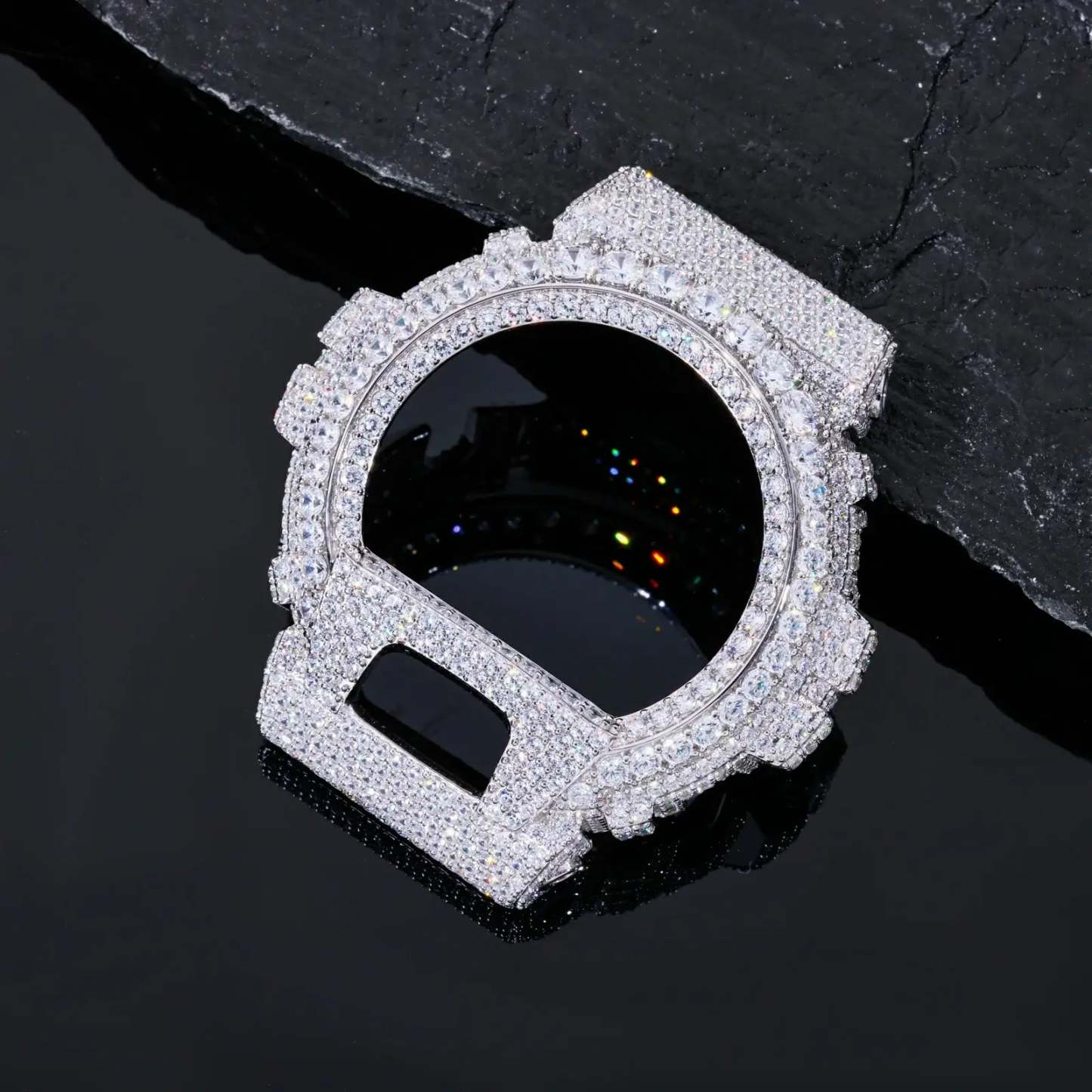 Iced Out Moissanite Shell DW6900RL-1AC