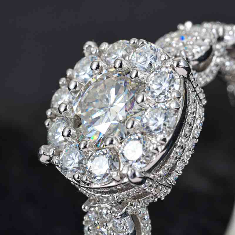 Moissanite Brilliant and Elegant Princess Ring
