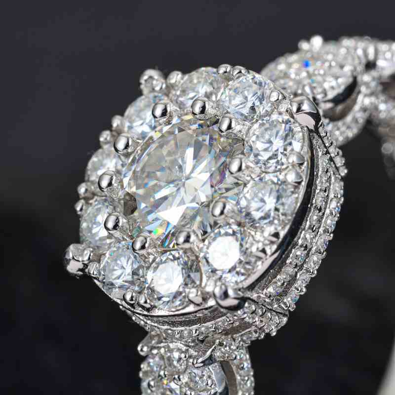 Moissanite Brilliant and Elegant Princess Ring