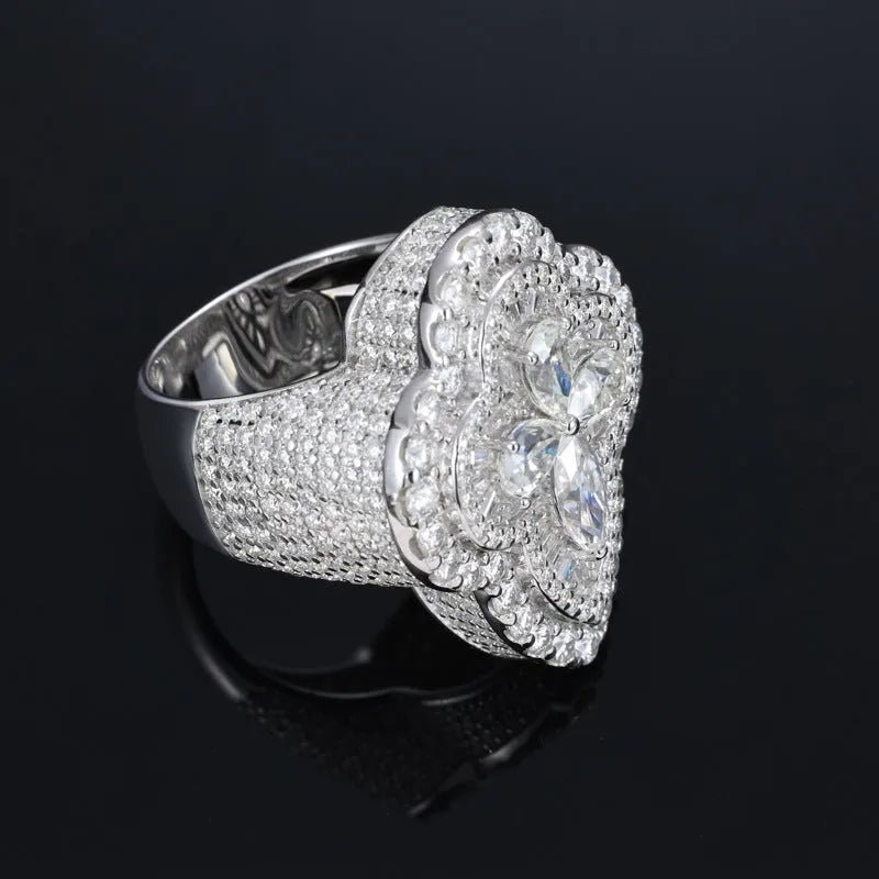 Moissanite Luxury Shaped Clovers Ring