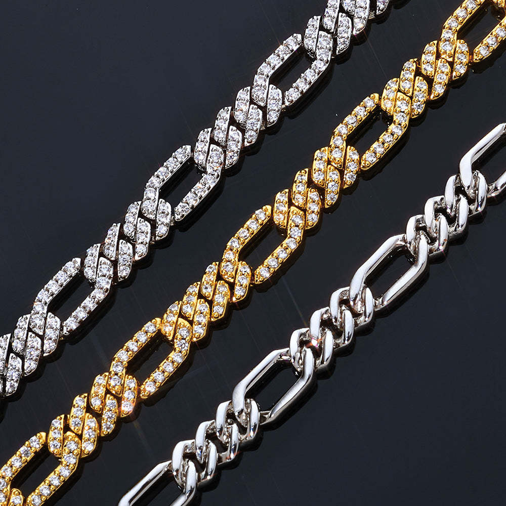 7mm Round Moissanite Cuban Chain