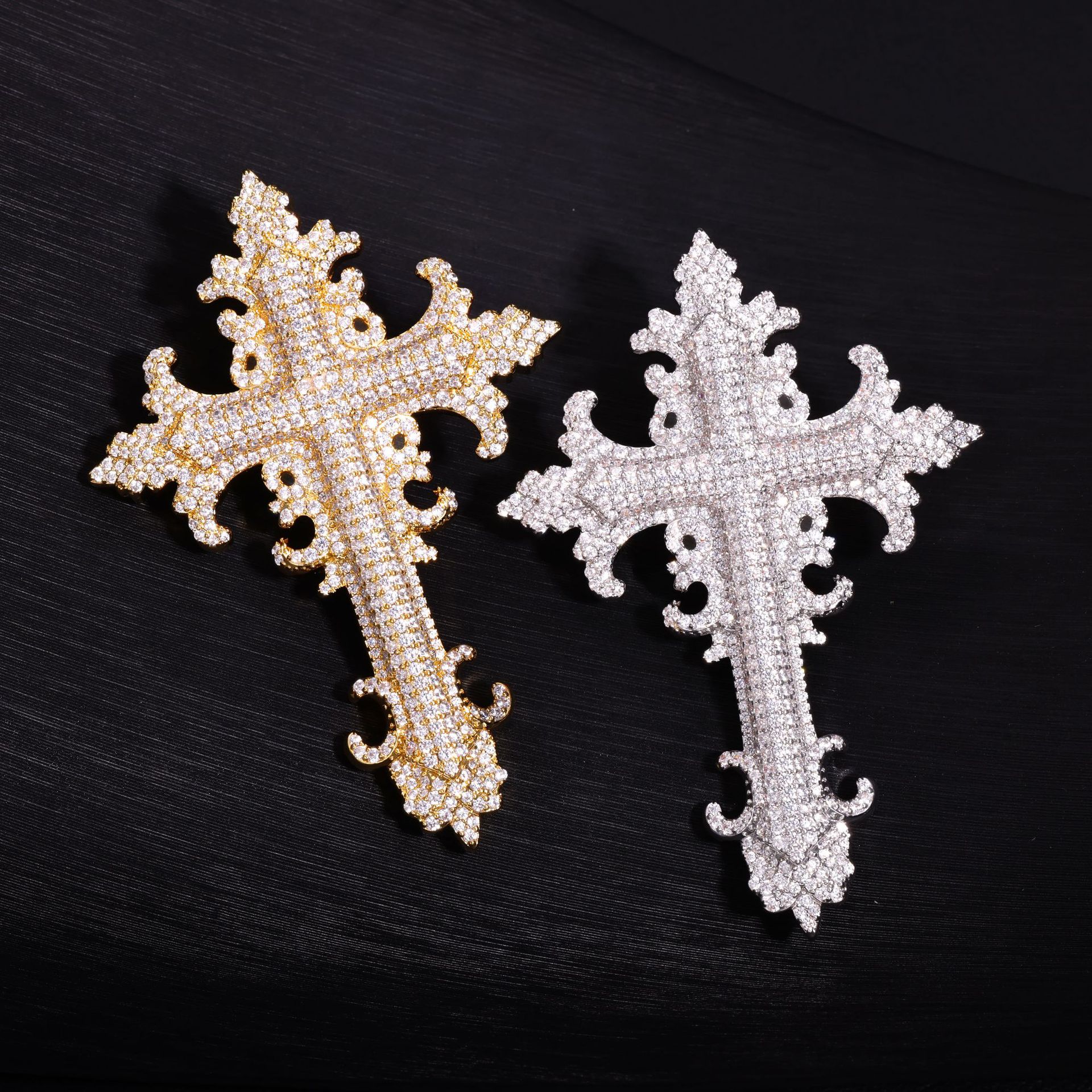 S925 Moissanite Trendy Cross Pendant