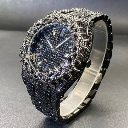 Moissanite Paved Thorn Design Watch