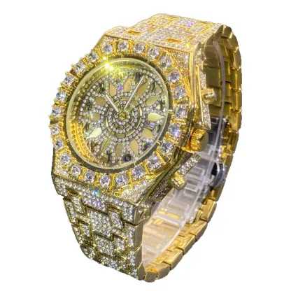 Niche-design moissanite watch with Arabic numeral markers