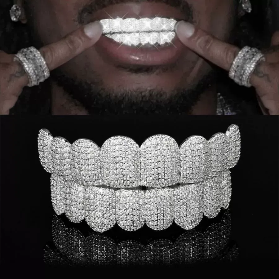 Moissanite Exaggerated Rap Prop Grillz