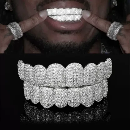 Moissanite Exaggerated Rap Prop Grillz