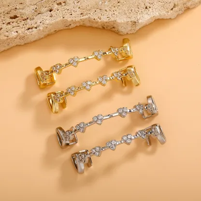 Fashionable Moissanite Gold Grillz – Heart Shaped Fully Diamond-Paved