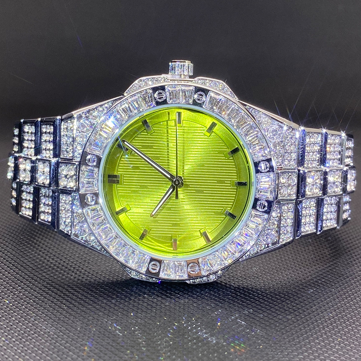 Stylish Fully Paved Moissanite Watch
