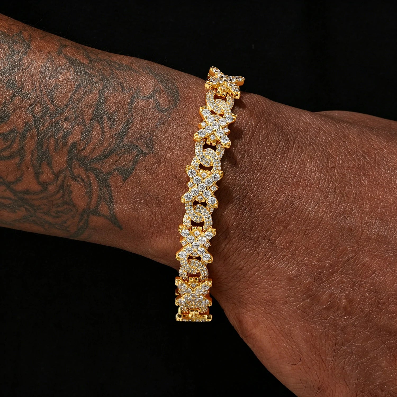 11MM Moissanite X Infinity Loop Bracelet
