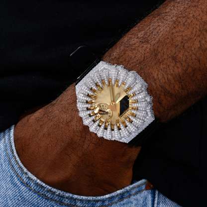 Moissanite GA2100 spiky watch case