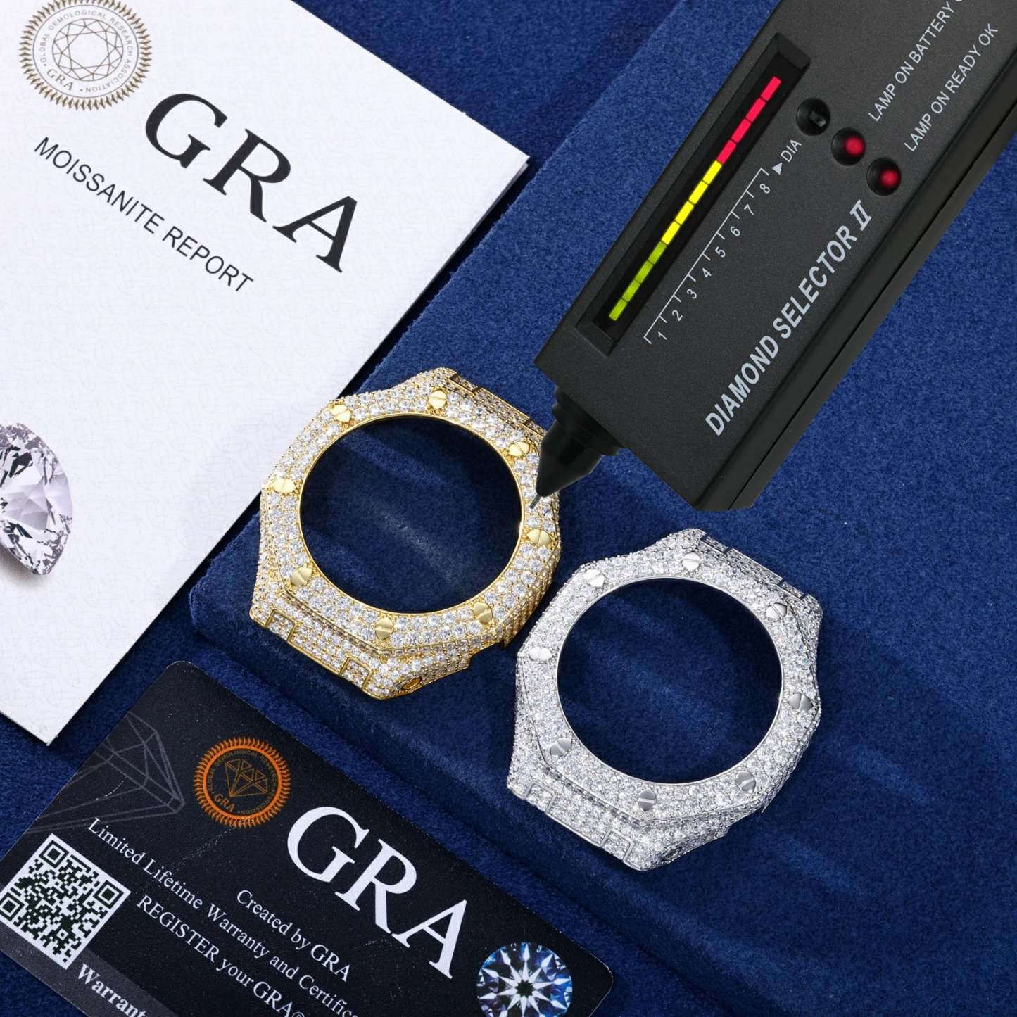 Moissanite Iced Out  Bezel For GA2100GB-A1 Watch