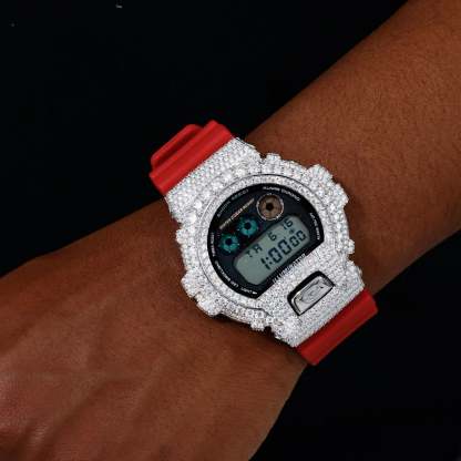 Iced Out Moissanite Shell DW6900RL-1AC