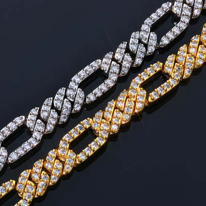 7mm Round Moissanite Cuban Chain