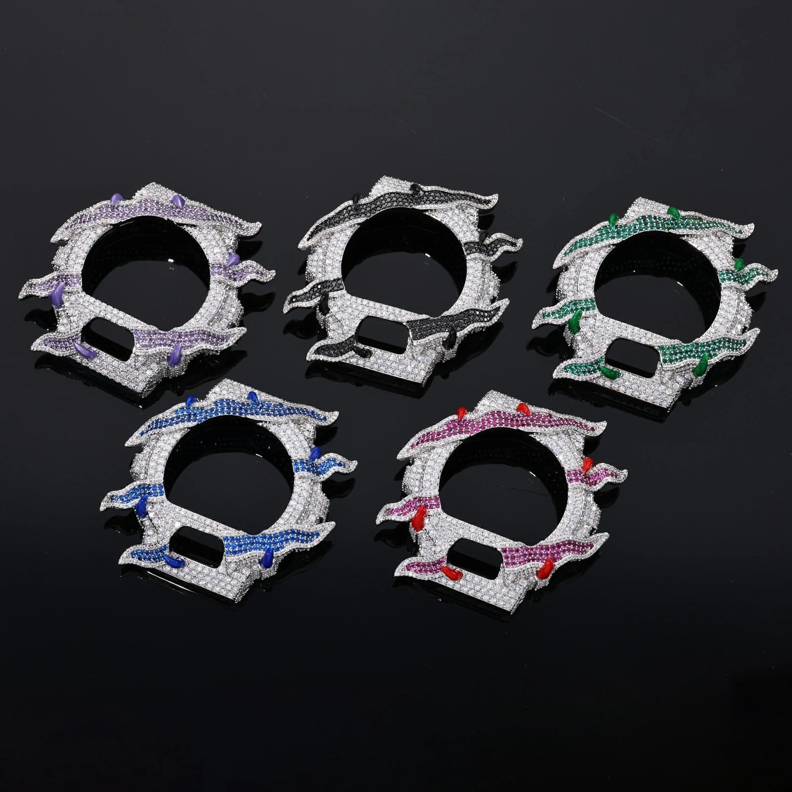 S925 Moissanite Flame Watch Case for DW6900 SERIES