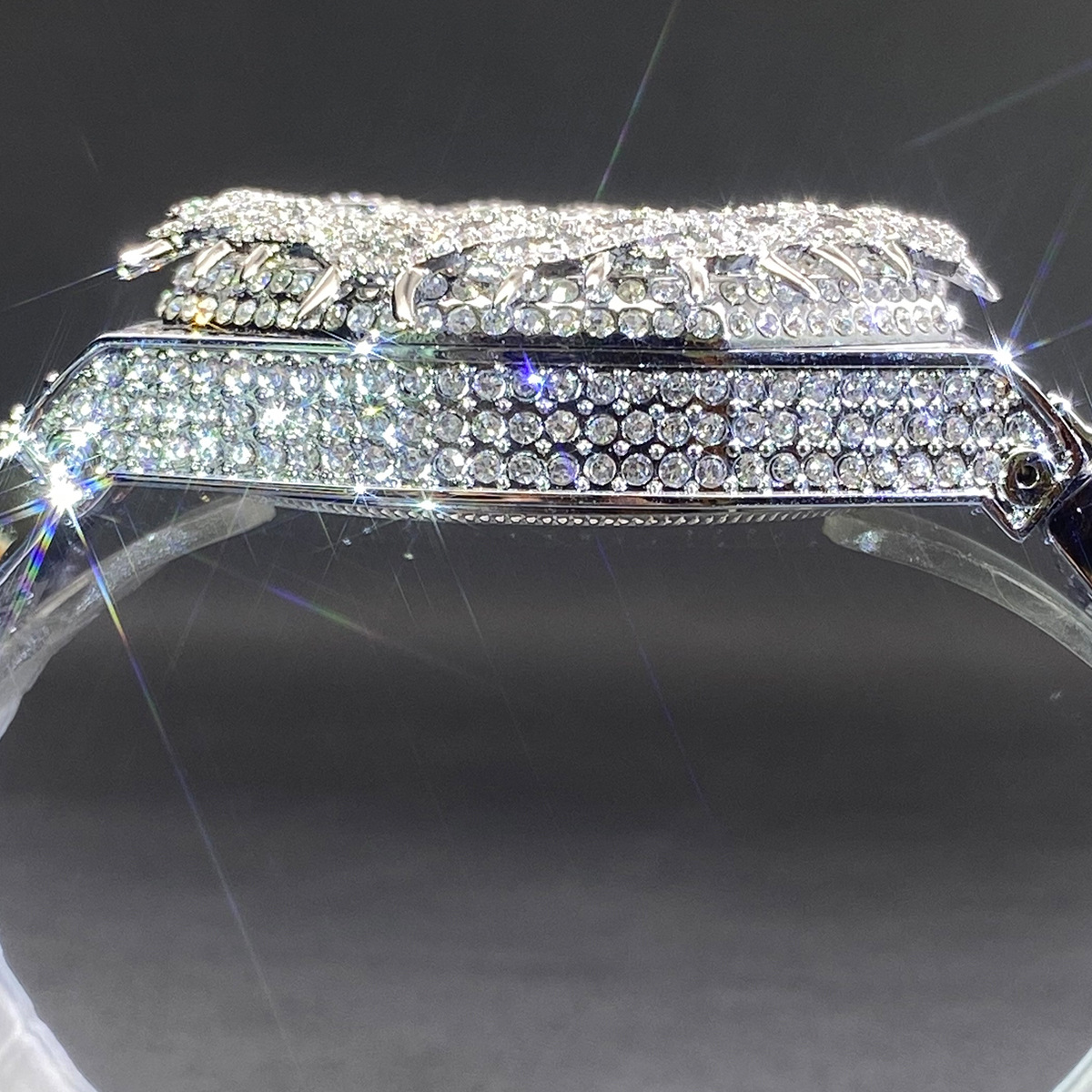 Iced Out Thorn Crown Men Watch 