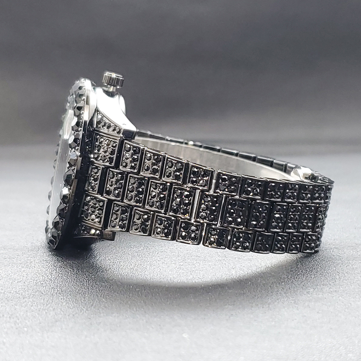 Square Moissanite Bold Roman Numeral Dial Watch