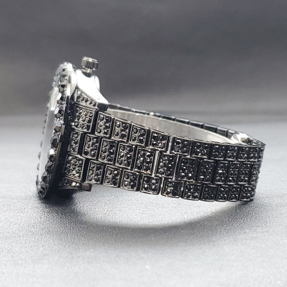 Square Moissanite Bold Roman Numeral Dial Watch