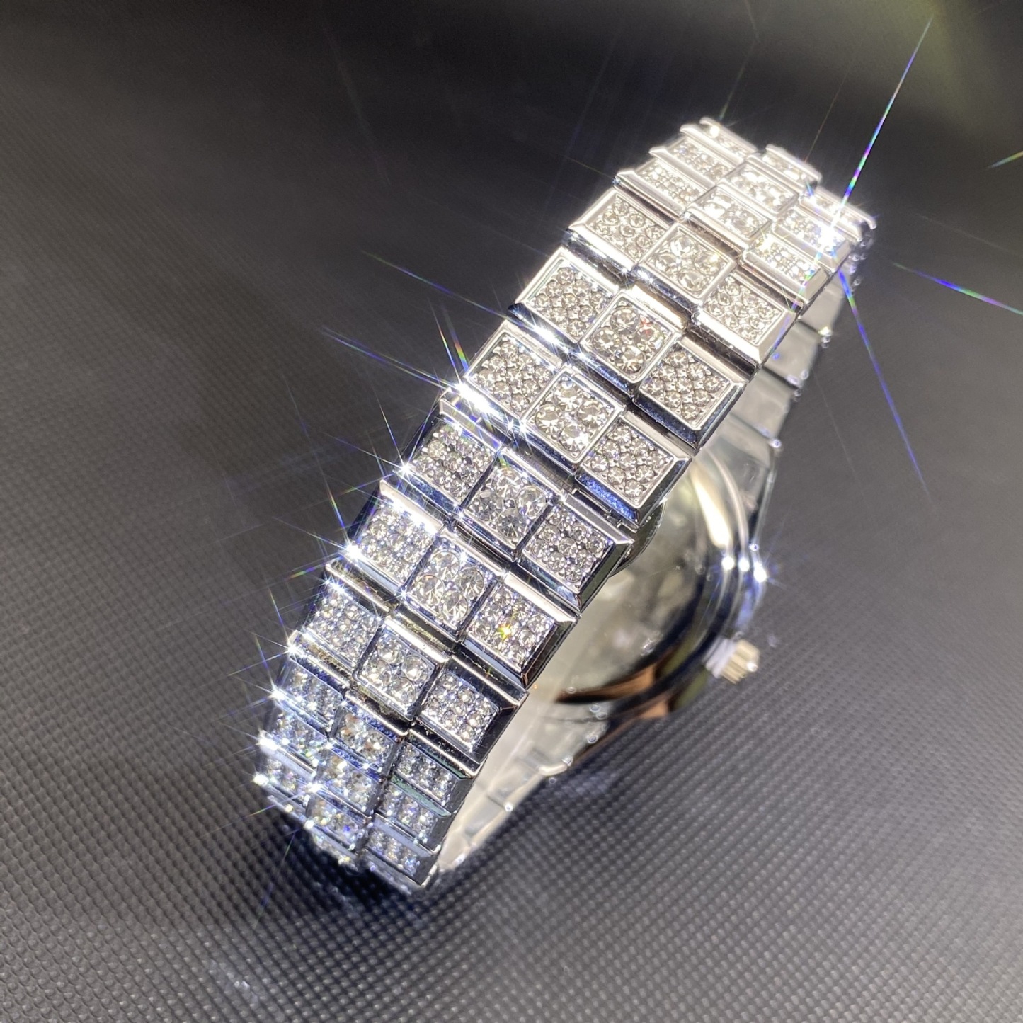 Stylish Fully Paved Moissanite Watch
