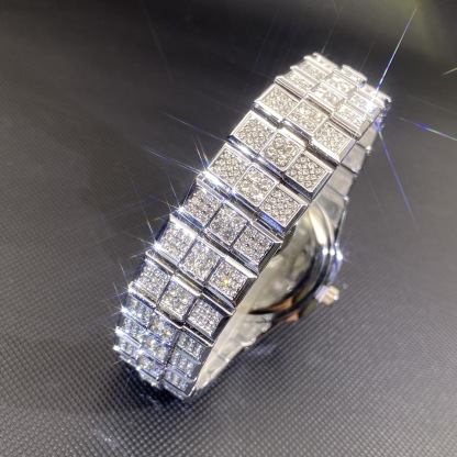 Stylish Fully Paved Moissanite Watch
