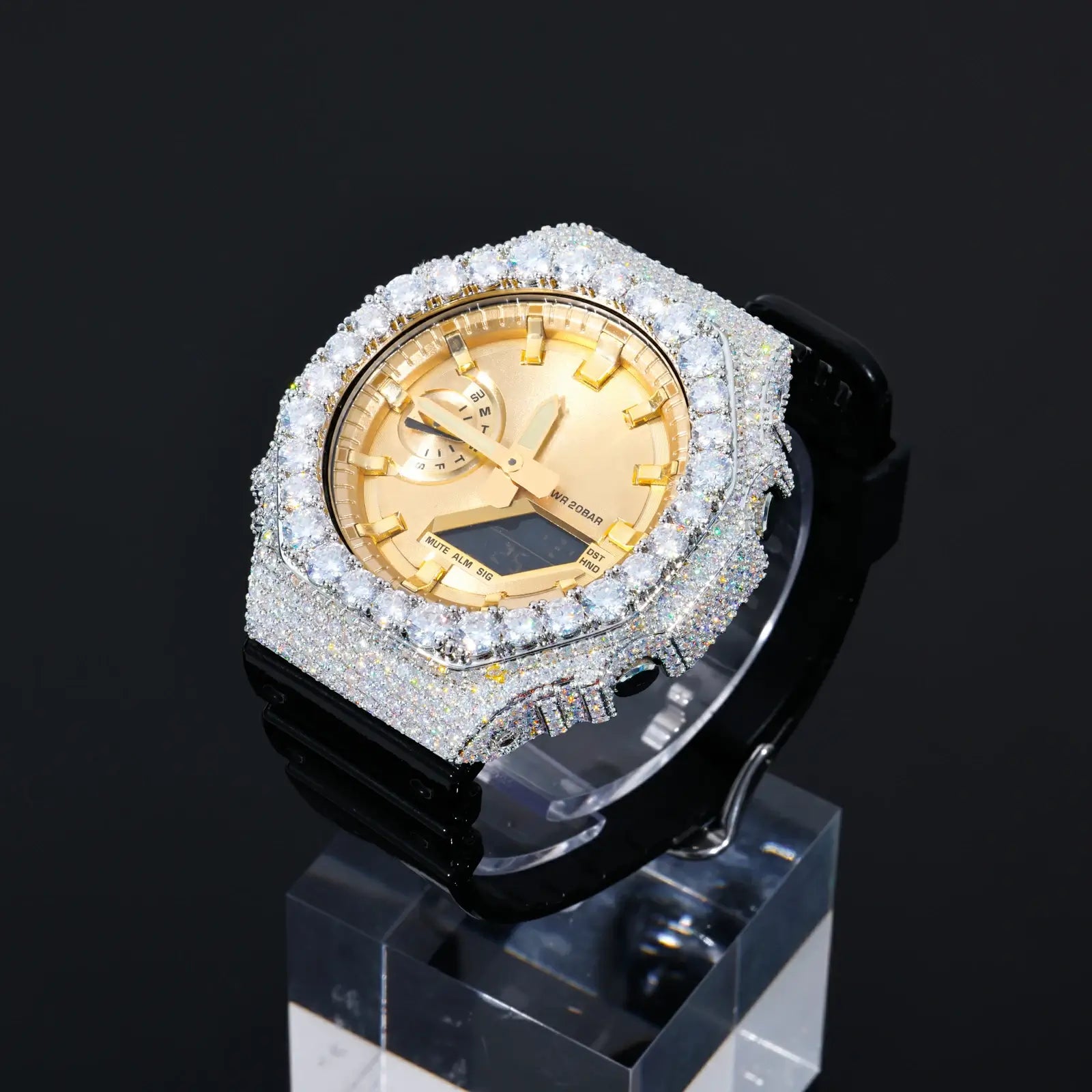 Moissanite Watch Case For GA2100GB-A1