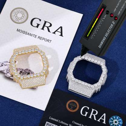 Moissanite Iced Out Hip Hop Bezle For DW5600BBR Watch