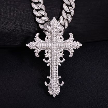 S925 Moissanite Trendy Cross Pendant
