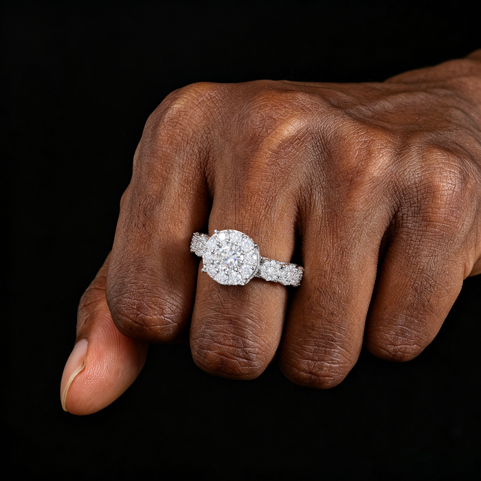 Moissanite Brilliant and Elegant Princess Ring