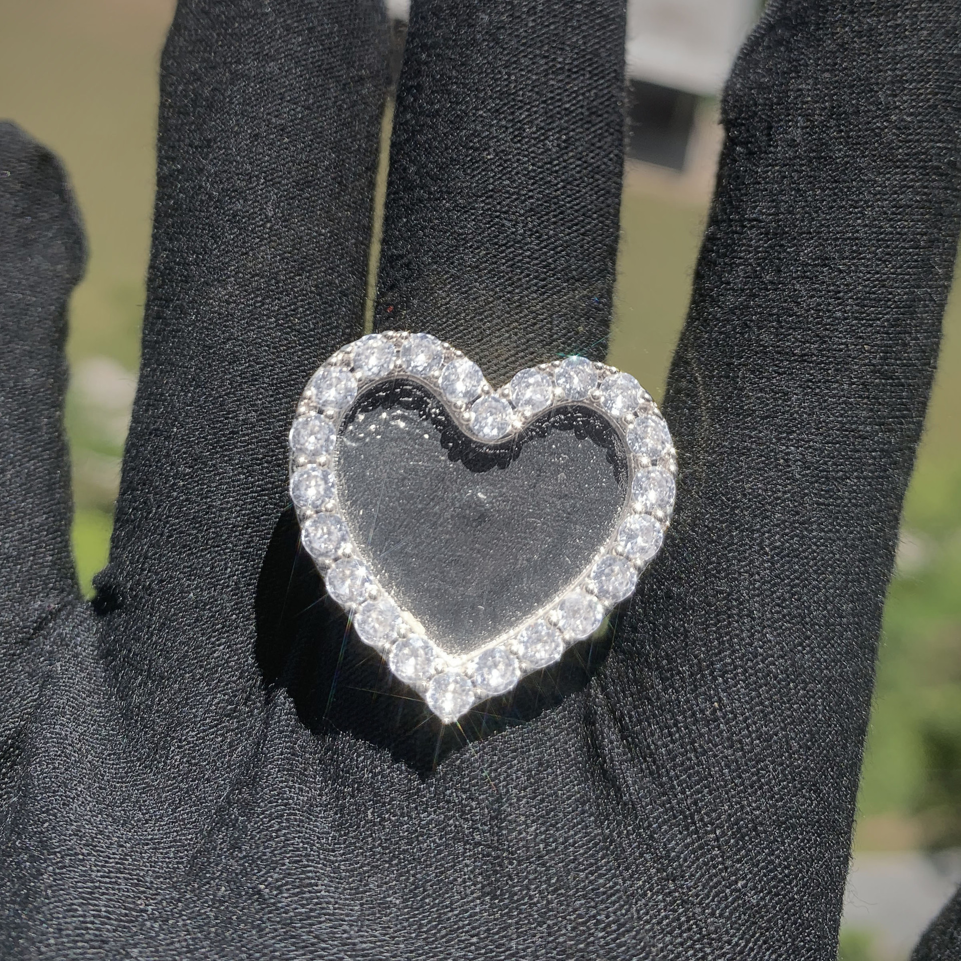 Moissanite Custom Photo Ring